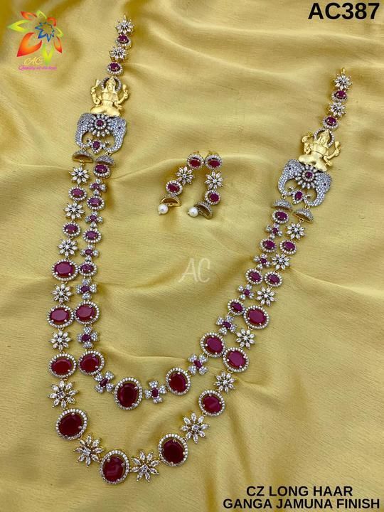 Neklesh with earing uploaded by Amar Collection House on 4/2/2021