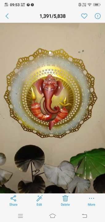 Wall  decor Ganesha  uploaded by business on 4/2/2021