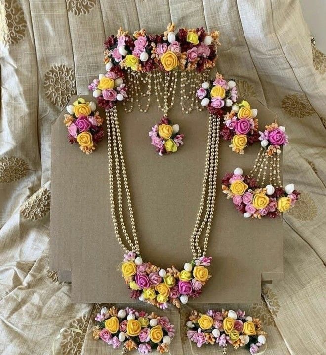 Flowers Jewellery haldi and baby shower uploaded by Sonu handmade jewellery on 4/2/2021