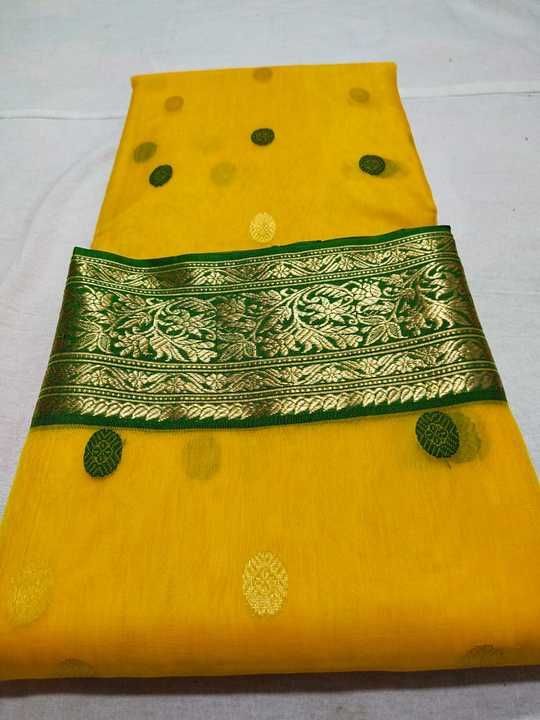Chanderi handloom saree manufacturing uploaded by business on 4/2/2021