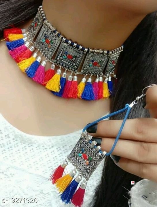 Colourful jwellery set uploaded by Mahak unique fashion on 4/2/2021
