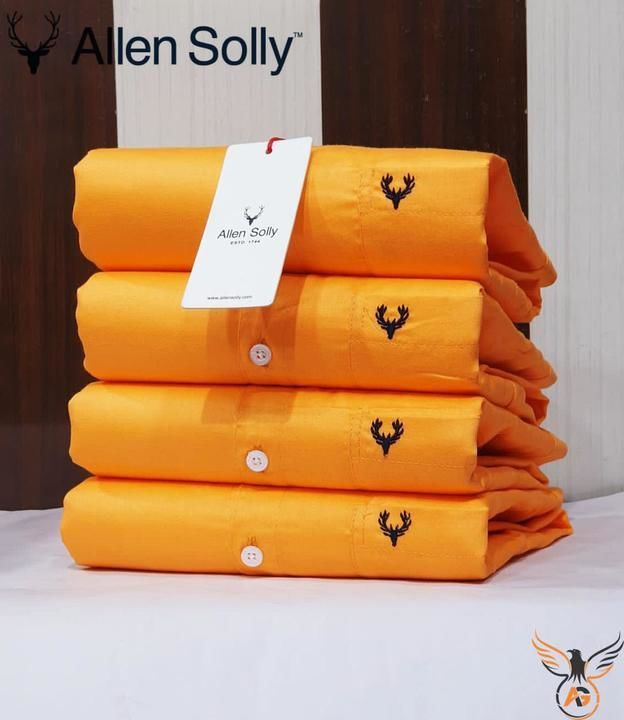 Allen Solly 💯 Cotton plain shirt 👕 Full sleeves uploaded by business on 4/2/2021