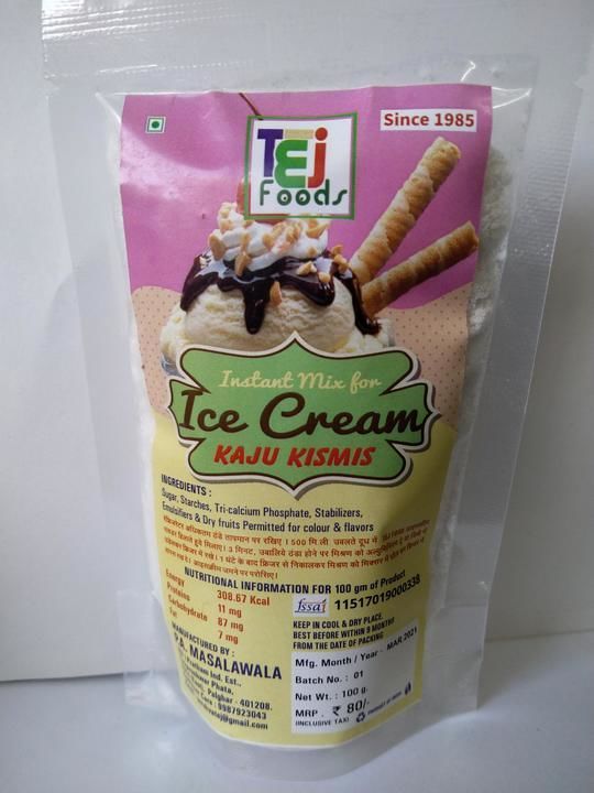 Kaju Kishmish Ice Cream uploaded by Tej foods on 4/2/2021