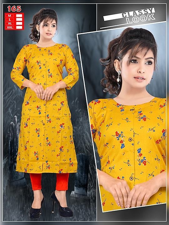 Fabric *14kg Reyon tow tone*
Size *combo*
*45 lent* 
*Fancy Style Long Kurtis* uploaded by business on 7/22/2020