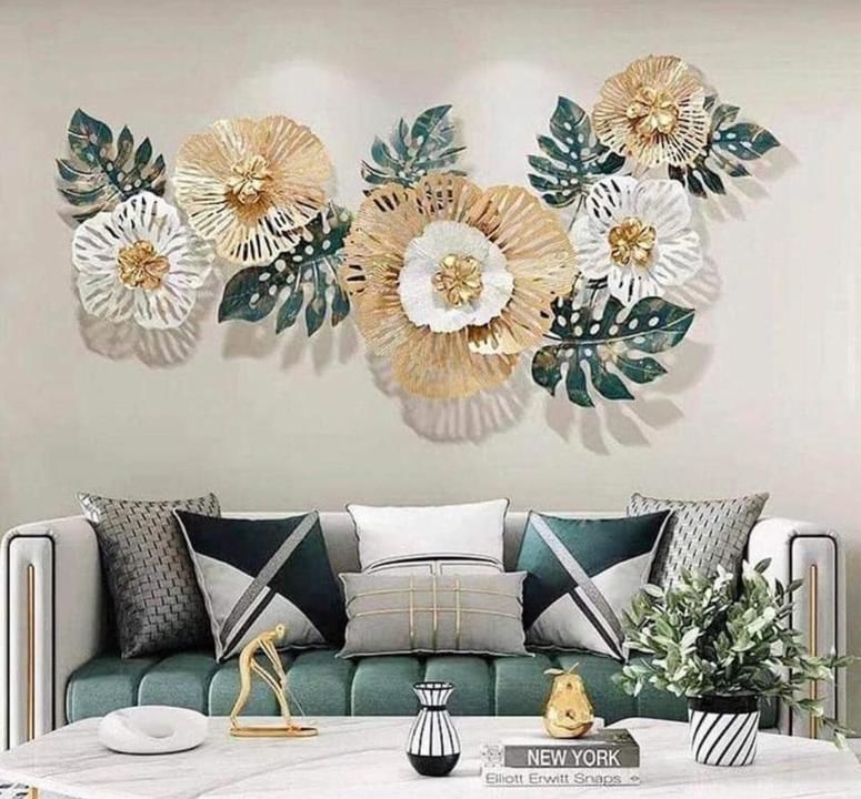 Flower metal wall art- 50 inches uploaded by Anita handicrafts on 4/3/2021