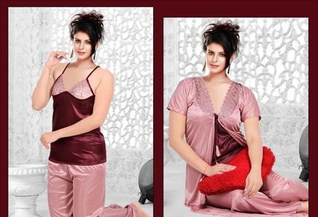 Women's Adorable Satin Solid Night Suits

Material: Satin
Size (Inches):  Free Size (3 uploaded by Shraddha fashion's  on 7/22/2020