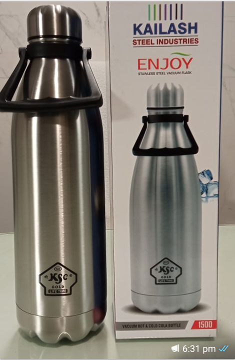 Enjoy 1500ml thermosteel bottle  uploaded by Kailash steel industries on 4/3/2021
