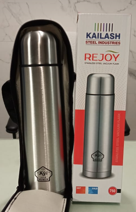 Rejoy 750ml hot and cold thermosteel bottle uploaded by Kailash steel industries on 4/3/2021