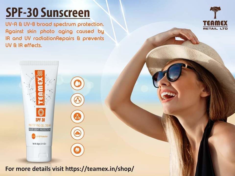Teamex sun screen  uploaded by Aayurved mart on 4/3/2021