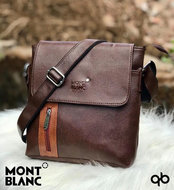 Post image *MONTBLANC*

Sling bag / messenger bag

New module

Front pocket

5 compartments 

Belt is adjustable 

Size 10/10 (medium)

*PRICE ₹600+$*