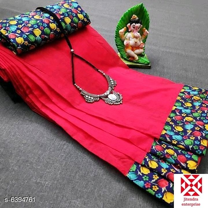 Catalog Name:*Adrika Fashionable Sarees*
Saree Fabric: Chanderi Cotton
Blouse: Separate Blouse Piece uploaded by Jitendra enterprise on 7/22/2020