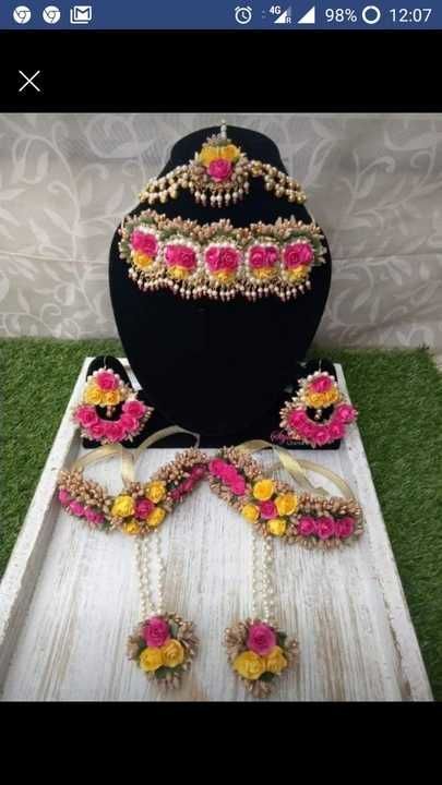Post image Flower floral jwellery design for newly bride