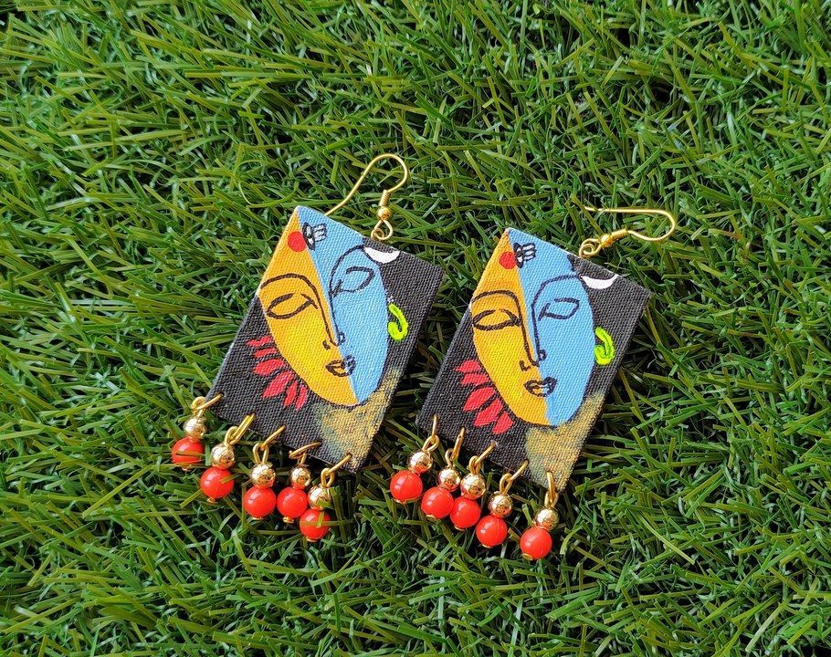 Handpainted Earings uploaded by business on 4/3/2021