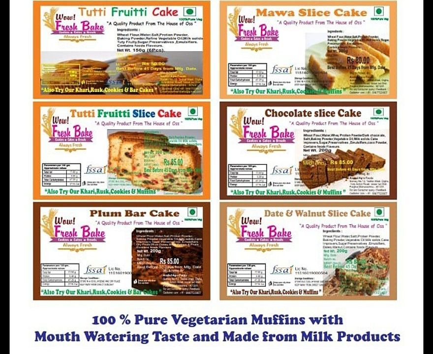 Slice cake 

💯,% PURE VEG PRODUCTS uploaded by North Baker's on 5/18/2020