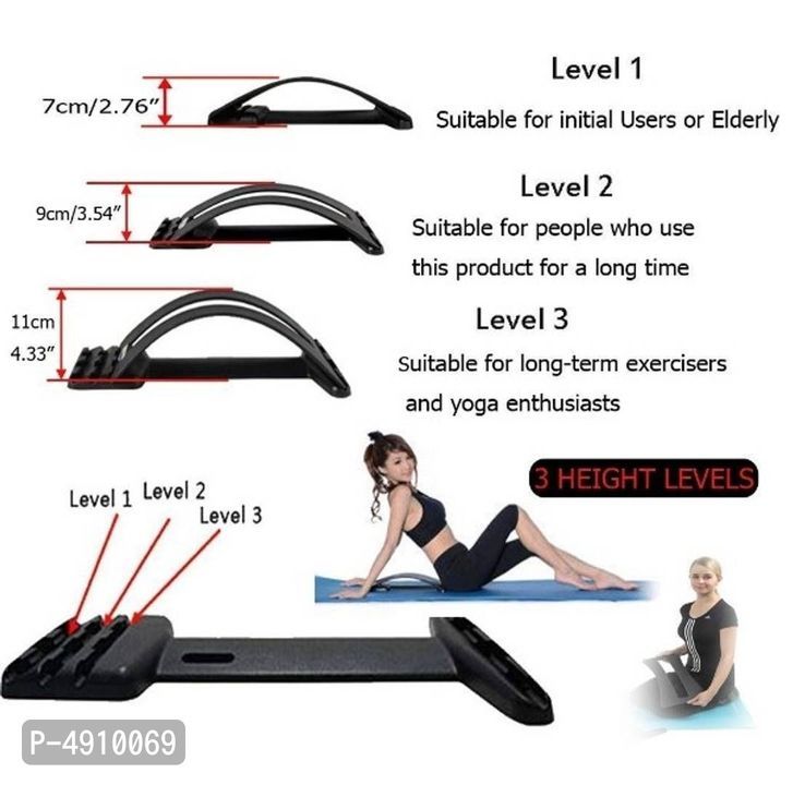 Lumbar Back Stretcher, for Lower and Upper Back Massager and Support Back Tool, Lumbar Support for O uploaded by National shop  on 4/3/2021