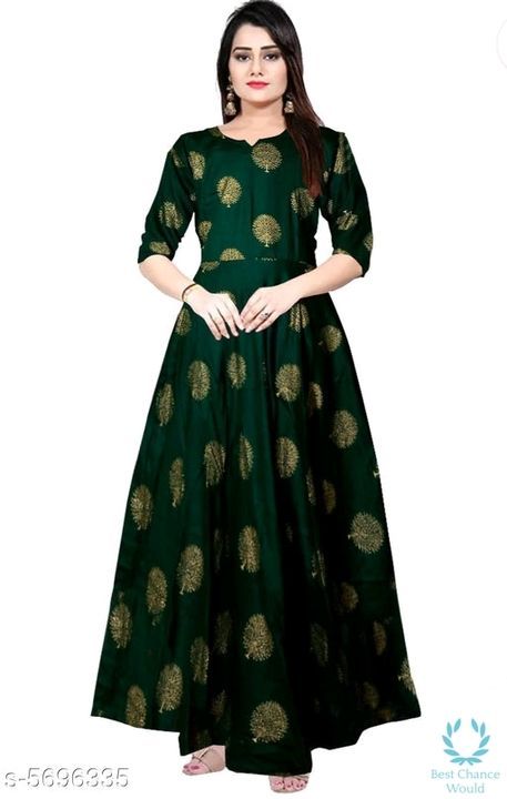 Shardha Trendy Women Stylish long Gowns

Fabric: Rayon
Sleeve Length: Variable (Product  Dependent ) uploaded by business on 4/4/2021
