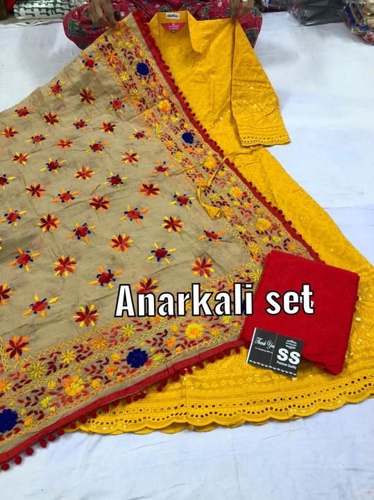Anarkali with plazzo n dupatta uploaded by business on 4/4/2021
