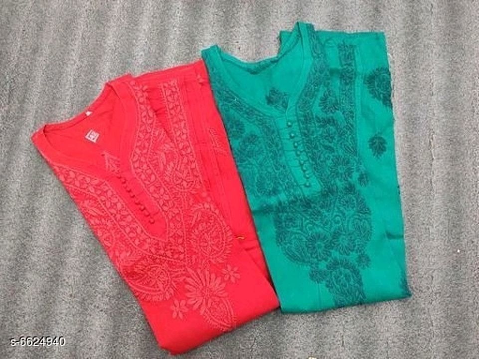  Kurtis Combo 

Fabric: Cotton
Sleeve Length: Three-Quarter Sleeves
Pattern: Chikankari uploaded by Bharti paridhaan  on 7/22/2020