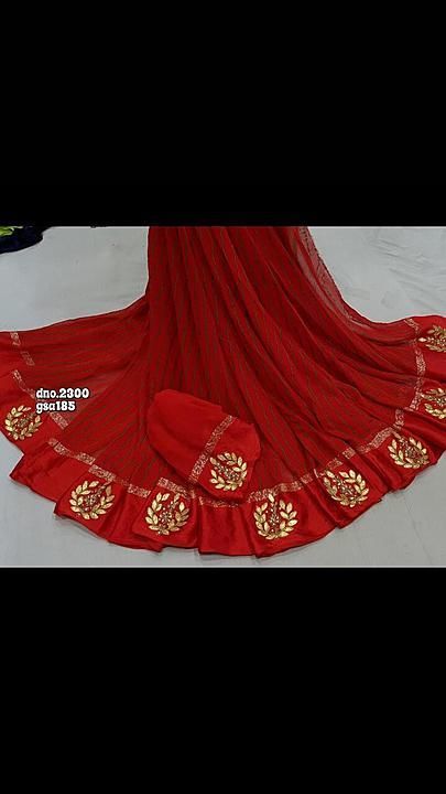 New launching
 najmeen chiffon satan patta fabric
 Jaipuri Barik bandej  designing
👉Original  uploaded by business on 7/22/2020