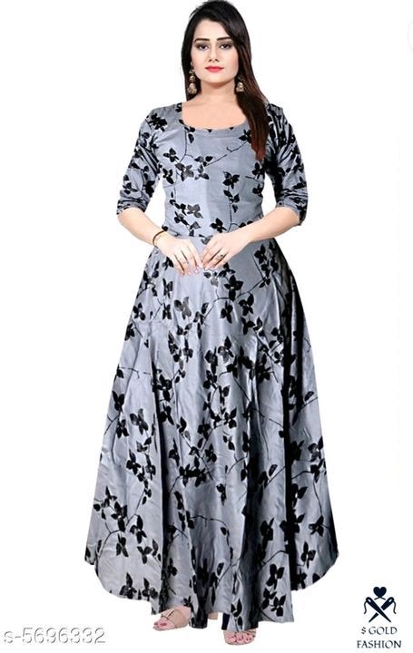 Post image 💥price:- msg me on Whatsapp -&gt;  (+919082739130)💥

💥Catalog Name:*Shardha Trendy Women Stylish long Gowns*💥

Fabric: Rayon
Sleeve Length: Variable (Product  Dependent ) 
Pattern: Printed
Set Type: Single piece
Stitch Type: Stitched
Multipack: 1
Sizes: 
M (Bust Size: 38 in, Length Size: 50 in) 
L (Bust Size: 40 in, Length Size: 50 in) 
XL (Bust Size: 42 in, Length Size: 50 in)  
XXL (Bust Size: 44 in, Length Size: 50 in)  

Design : 16