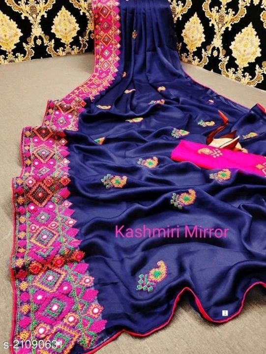New stylish kashmiri sarees uploaded by Mubeena Wholesaler on 4/4/2021