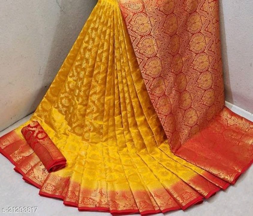 Silk saree uploaded by Aswin flowers own texile on 4/4/2021