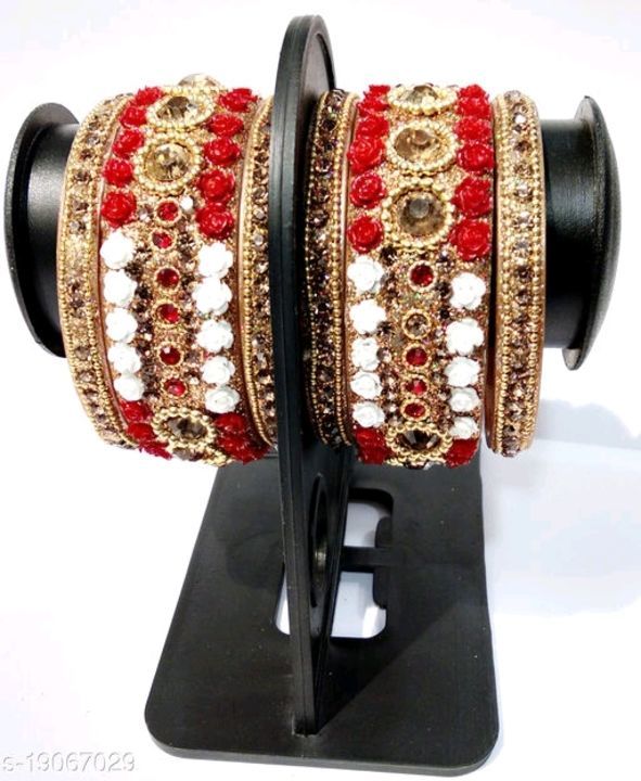 Designer bangles uploaded by Aswin flowers own texile on 4/4/2021