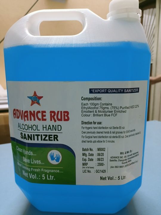 Sanitizer can  uploaded by business on 4/4/2021