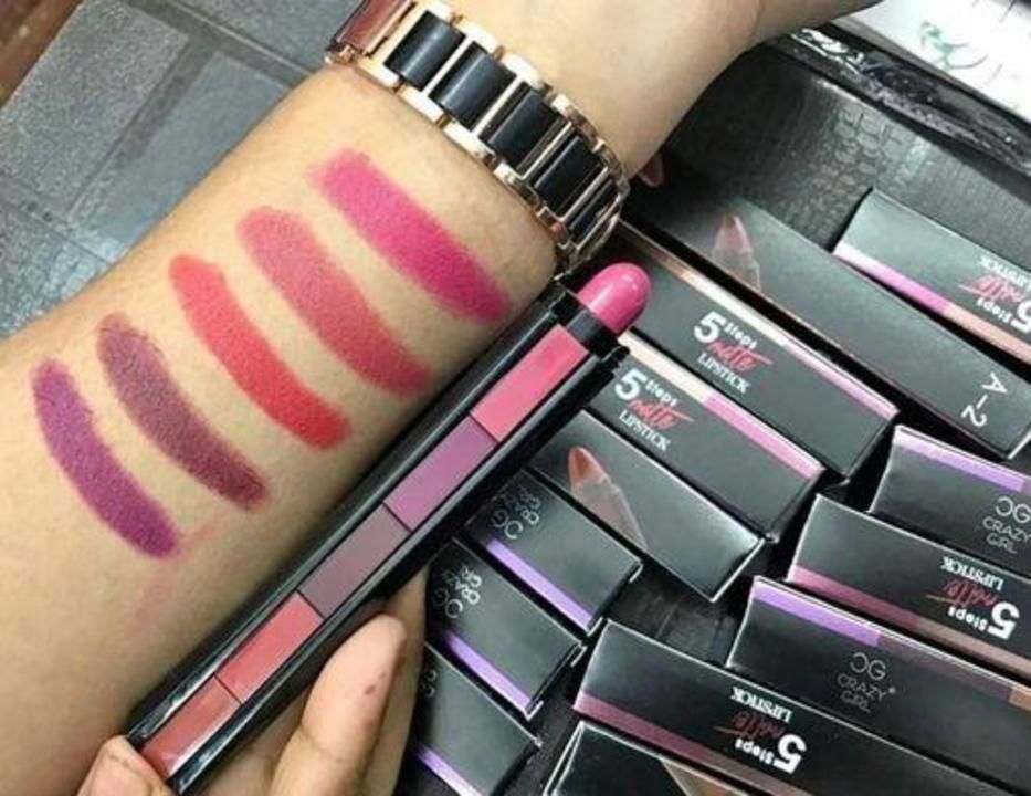 Lipstick of 5 shades uploaded by business on 4/4/2021