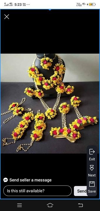 Artifical flower jewellary uploaded by business on 4/4/2021