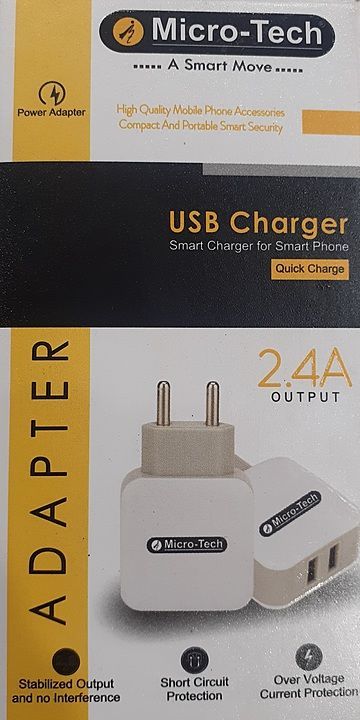 Micro tech 2.4 Amp charger uploaded by JOYRAM MULTIMEDIA  on 7/22/2020