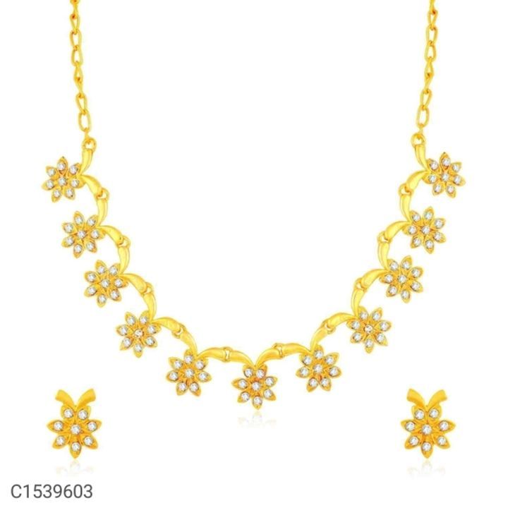 Post image 199/-
Cash on delivery available
Free shipping
*Product Name:* Trendy Gold Plated &amp; Stone Necklace Set

*Details:*
Description : It has 1 Piece Of Necklace, 1 Pair Of Earring
Size : One Size
Material : Alloy
Work : Gold Plated &amp; Stone

💥 *FREE COD* 
💥 *FREE Return &amp; 100% Refund* 
🚚 *Delivery*: Within 5 days