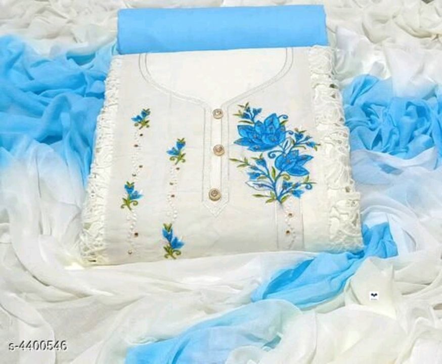 Soft Cotton Embroidered Dress materials  uploaded by Dashiki Fashion boutique  on 4/5/2021