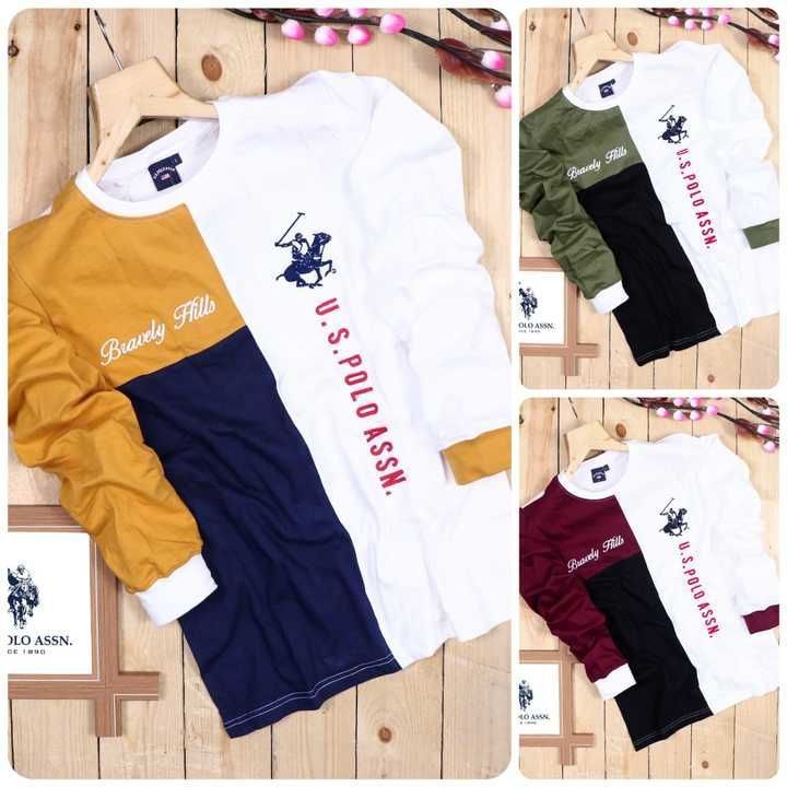 Post image 🥼 *NEW BEST QUALITY FULL SLEEVE T-SHIRT FOR YOUR BEST SELLING*

🛍️ *BRAND - U. S. POLO ASSN.* 

👕 *FABRIC -* 100% COTTON Single Jeressy Fabric

🚶‍♂️ *Style -* Men's Round Neck T - Shirt Full Sleeve

🧵 *FULL EMBROIDERY WORK* [ LOGO &amp; ALL ] 

🪡 [ *CUT &amp; SEW* ]

🪢 *GSM - 190 [ BIO - WASHED ]*

*SIZE  {  M - L - XL - XXL  }*

COLOUR - 3  [ As Per Image ]

Bulk Quantity Available
Also *MOQ - 1 Pcs* Available


💠 Quality Always we Give Best In This Price 🤝


🛍️ Your Goods Are Ready For Delivery 🛫