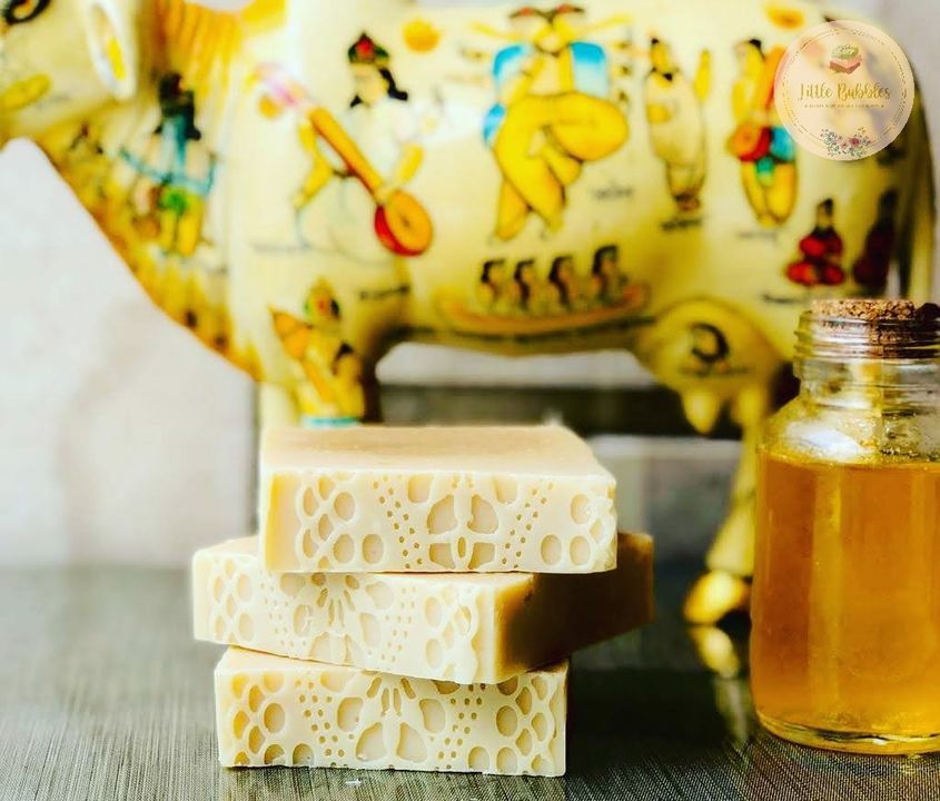 Cow milk and honey ghee soap uploaded by business on 4/5/2021