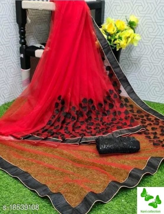 Beautiful net sarees uploaded by business on 4/6/2021