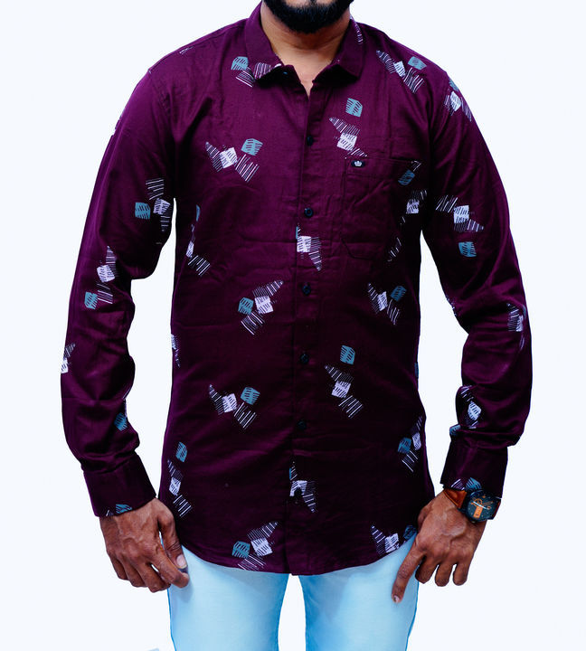 Casual printed cotton shirt uploaded by ADHUNIK VASTRA BHANDAR on 4/6/2021