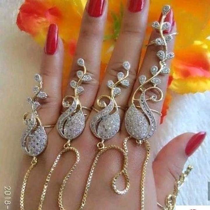 Elite Fancy Womens Bracelets With Finger Rings  uploaded by business on 4/6/2021