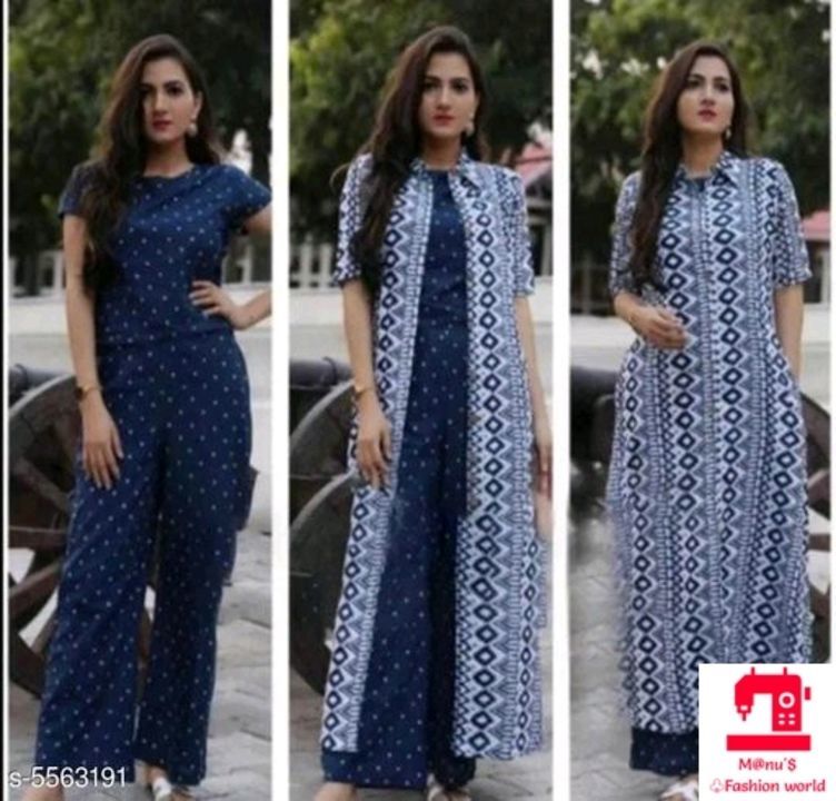 Women Rayon Embroidered Crop Top Kurti With Skirt..♧ uploaded by Manu's Fashion world  on 4/6/2021