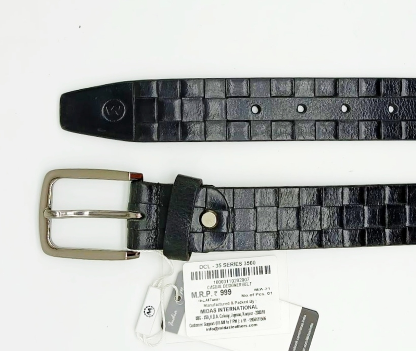 Midas high quality leather belt brick uploaded by business on 4/6/2021