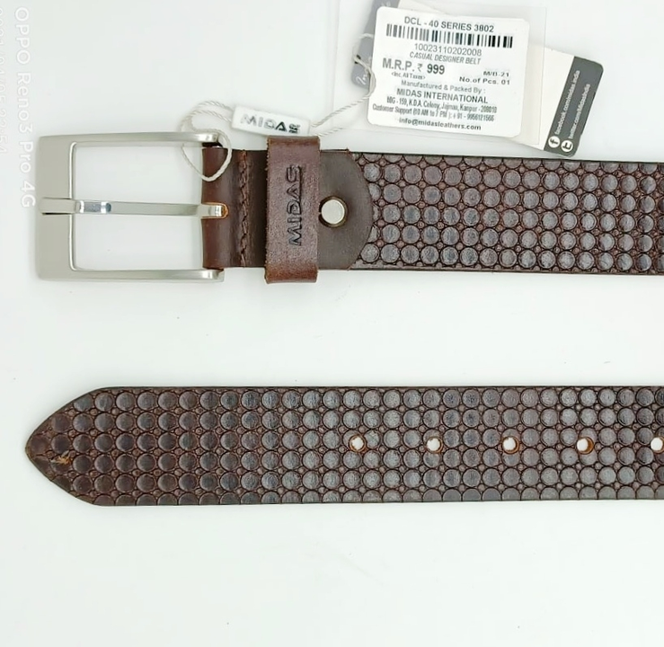 Midas high quality leather belt circle uploaded by business on 4/6/2021