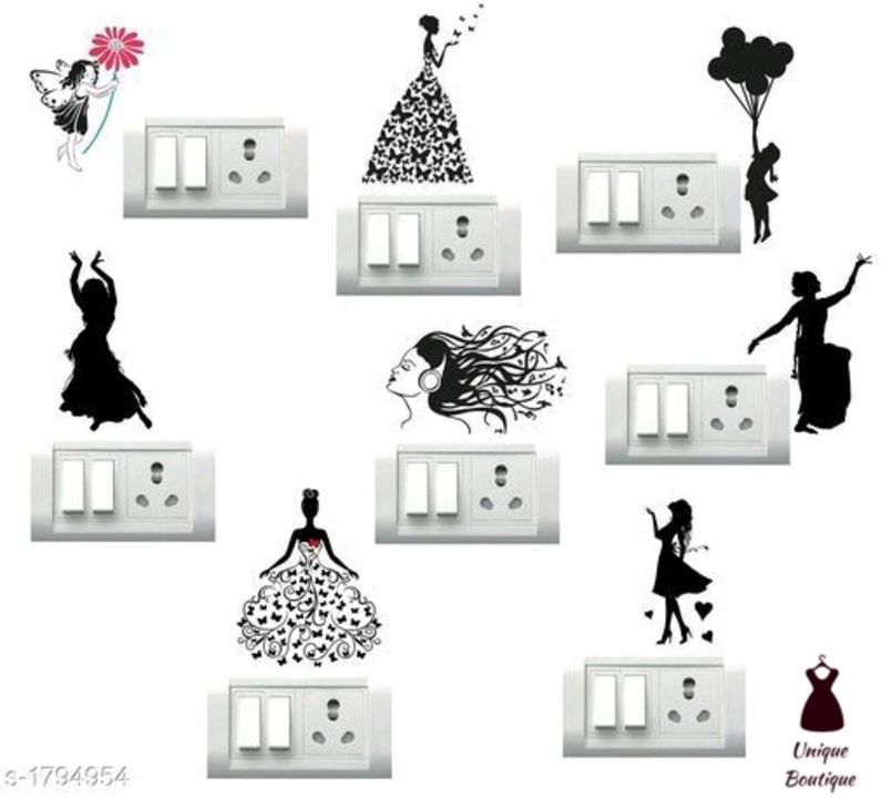 Trendy Attractive PVC Vinyl Wall Stickers uploaded by Unique Boutique  on 4/6/2021