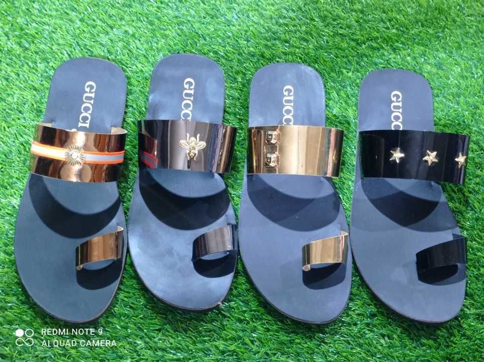 Leather borad patent chappals  uploaded by business on 4/6/2021