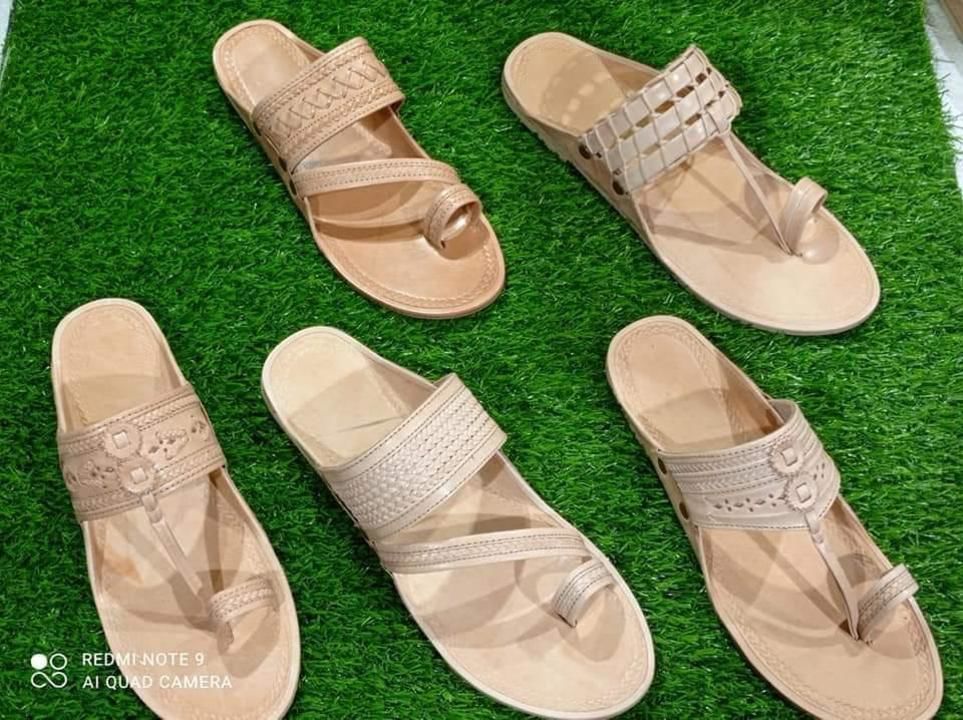 Camel leather kolapuri chappals ladies and gebts  uploaded by Footwear distributors  on 4/6/2021