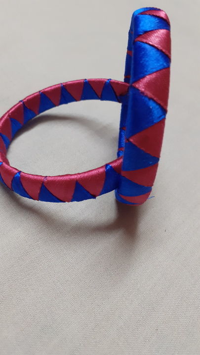 Ribbon work bangles uploaded by business on 4/6/2021
