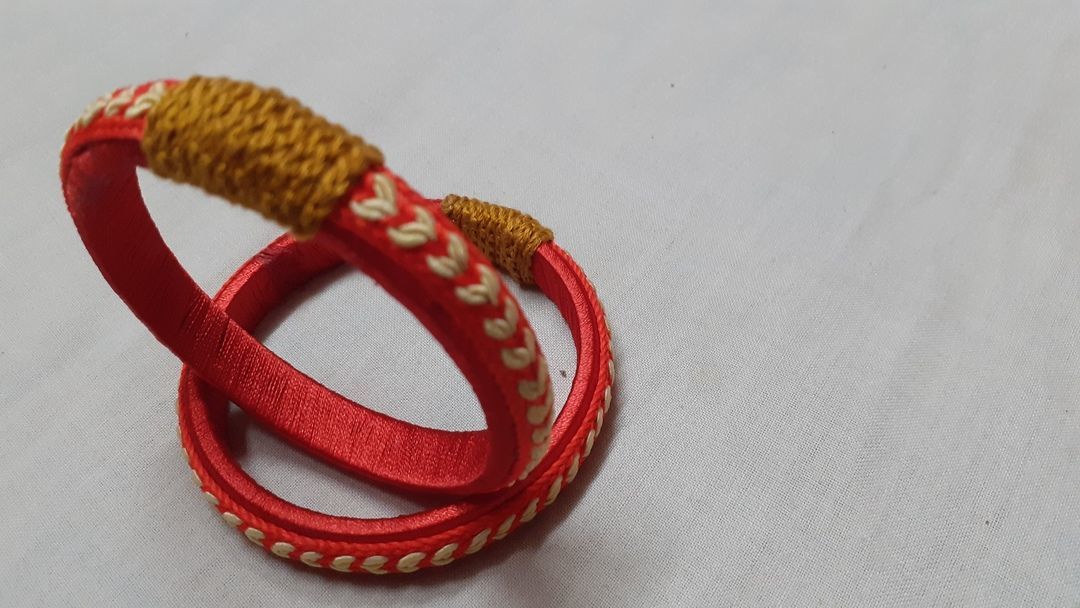 Silk thread bangles uploaded by business on 4/6/2021