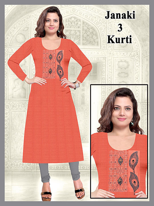 Post image Silk kurti with aster and embroidery work