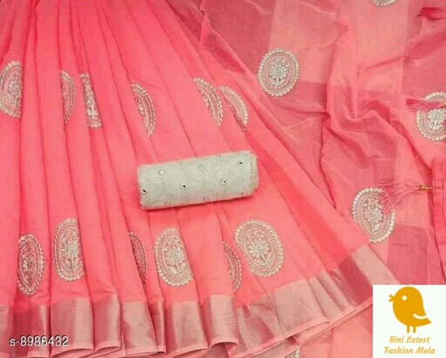 Post image Product  Saree,  choker necklace, women  velvet  designer dress  

Saree  fabric:- 
  linen 
  Price 600rs 
 chanderi cotton
 Price  480rs
 silk 
 Price  900rs
 litchi silk 
 Price  1600rs 

Women designer dress  
Fabric  -velvet  
Price  700rs

Choker  necklace 
Price  300 

Cash  on delivery  
Free  shipping  facility  is also available  
Hurry  up