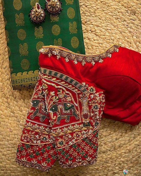 Readymade blouse and saree combo for bridal uploaded by Traditional Trends 🎀 on 7/23/2020