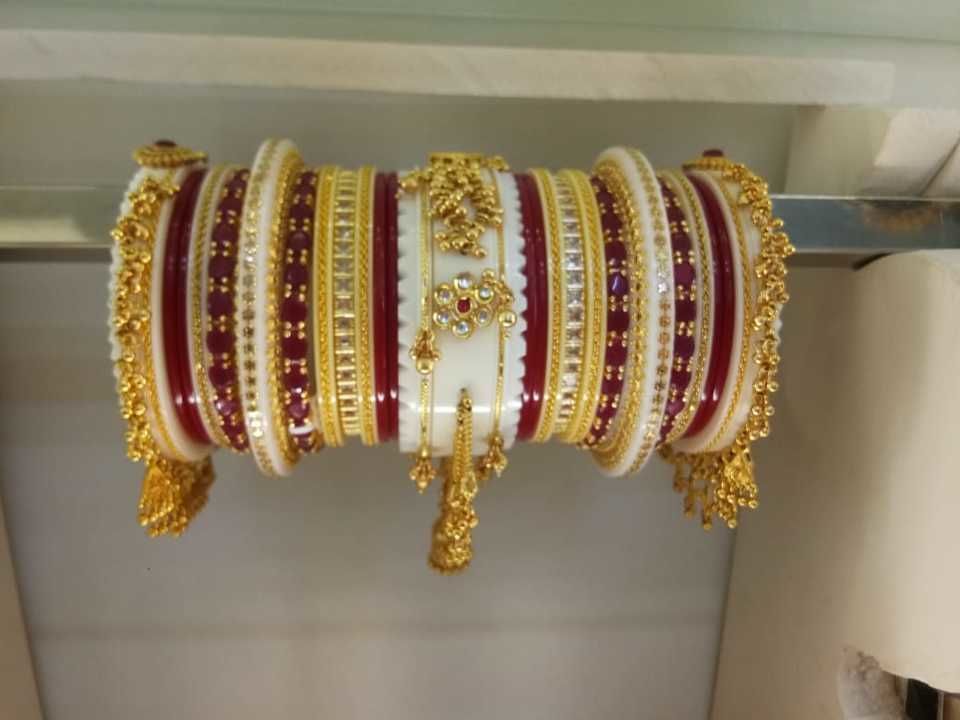 Bridal chuda uploaded by Radheshyam immitation Jewellery on 4/6/2021